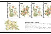 1990 Ireland Irish Garden Flowers Commemorative Stamps Booklet Pane Mint Never Hinged (MNH). Hibernian HP40.