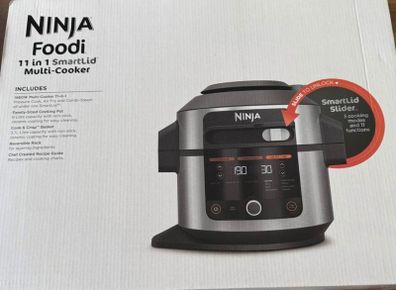Ninja Foodi 11-in-1 SmartLid Multi-Cooker 6L OL550UK