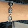 Silver set of bracelet ,earrings and pendant Image 2