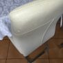 cream leather chairs Image 4