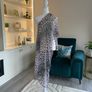 Light Pink & Black Leopard Print Shawl / Scarf Image 3