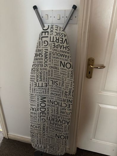 Ironing board and iron