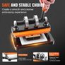Leather Cutting Machine, 18 x 10 cm Embossing Plate Manual Die Cutter, 1.2 cm Pressure Image 6