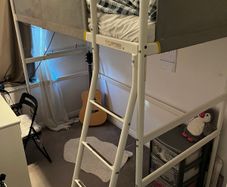Loft bed frame