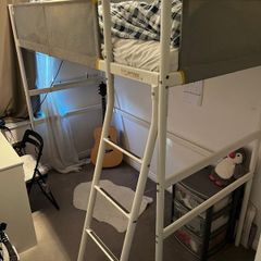 Loft bed frame