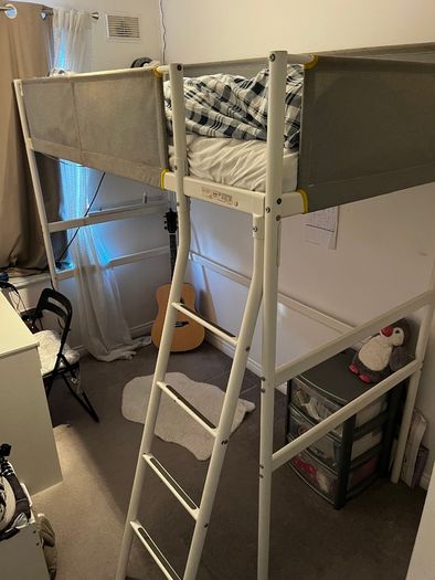 Loft bed frame