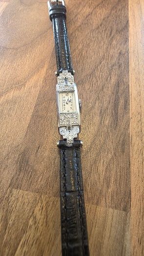 Platinum Art Deco Cocktail Watch