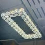 Rectangle crystal chandelier Stainless Steel 700 x 300mm Image 3
