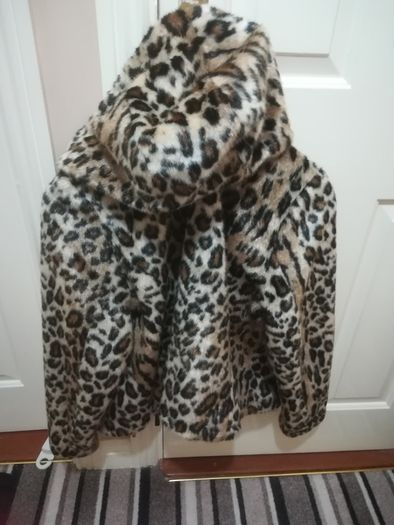 M&S Leaopard hoded Jacket