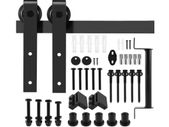 6.6FT Sliding Rail Barn Door Hardware Kit, 200cm