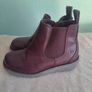 Heavenly Feet purple leather ankle boots Image 2