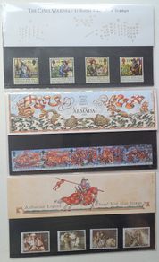 3 x GB Presentation Packs - Mint Stamps