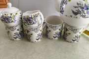 Newgrange White Thistle Bone China 7piece Tea Set, A new, unused item with absolutely no signs of wear postage cost euro 12.00
