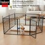 Dog Playpen Indoor/Outdoor 81.3cm High,Portable Puppy Playpen with Easy-Carry Straps,8 Panels Dog Pen Play Pen for Small/Medium Dogs,Rustproof Pet Playpen for Camping RV Yard(with One Door) Image 5