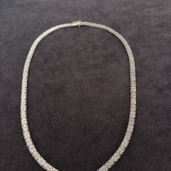925  Sterling Silver V Necklace Elegance