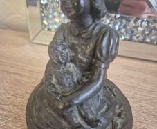 Vintage Jeanne Rynhart Signed Bronze Sculpture "Lullaby" - Irish Art