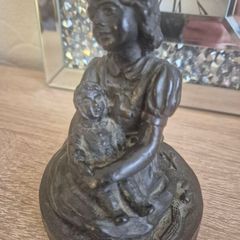 Vintage Jeanne Rynhart Signed Bronze Sculpture "Lullaby" - Irish Art