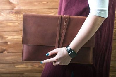 Laptop Sleeve Case - Genuine Leather - brand new