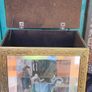 Fireplace Coal Scuttle, Antique Coal Storage Box, Brass Coal Box Image 2