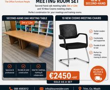 Meeting table and chairs set
