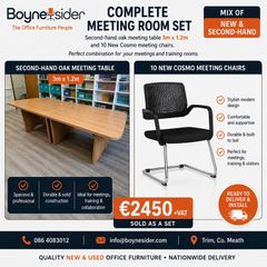 Meeting table and chairs set