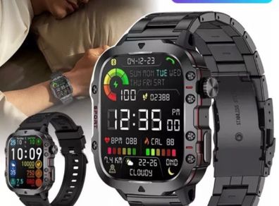 Waterproof smart Sport Military Watch Men Bluetooth Call Android IOS Wifi huawei