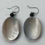 Vintage Handmade Real Shell Drop Earrings Image 2