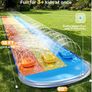 18ft/548cm Triple Lanes Water Slides and 3 bodyboards, Backyard Lawn Water Slides with Sprinkler for Kids Adults Outdoor Water Toy fun in summer for Kids Adults Image 2