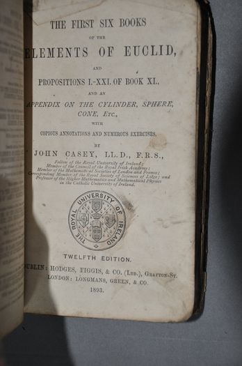The First Six Books Of The Elements Of Euclid by John Casey