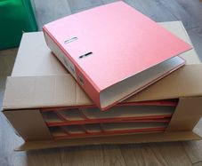 Box of lever arch files