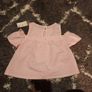 girls pink gingham top Image 2