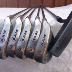 Ram golf clubs irons and putter.