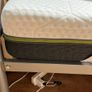 Metal single bed with mattress Image 3