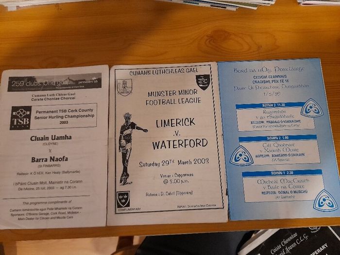 Various GAA Programmes