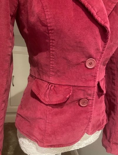 jacket pink cord like velvet