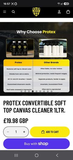 Convertible Canvas Soft Top Cleaner