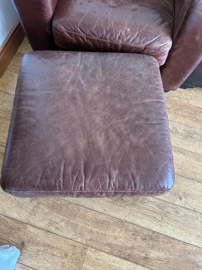 One seater sofa with stool included