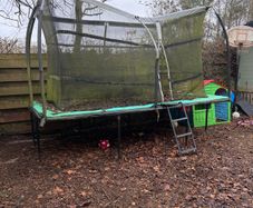 trampoline & swing set