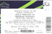Bohemian Rhapsody World Premiere Full Ticket 23 October 2018 - Queen - 0046