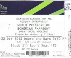 Bohemian Rhapsody World Premiere Full Ticket 23 October 2018 - Queen - 0046
