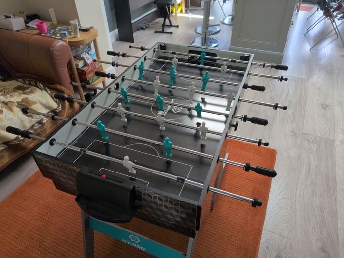 Foosball and mini pool table