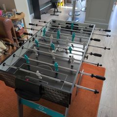 Foosball and mini pool table