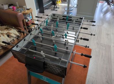 Foosball and mini pool table
