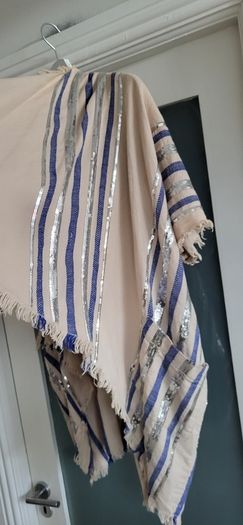 SASS & BIDE 100% Line Seqinned Striped Drape with Pockets - Rrp 220 AUD