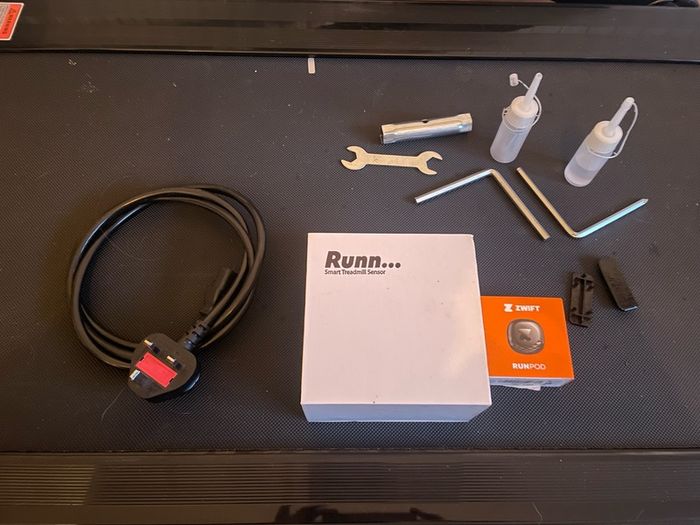Mobvoi Home Folding Motorised Treadmill with Runn treadmill sensor and Zwift Run-pod included