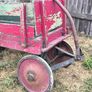 Vintage American Hand-Built Red Wooden Wagon Image 6