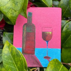Mini Art - Original Wine Art on Canvas