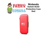 Nintendo Switch OLED Console EVA Hard Protective Case Zip Cover Carry Bag Pouch Red