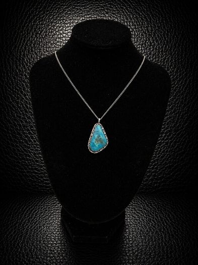 Vintage 925 Sterling Silver & Turquoise Necklace