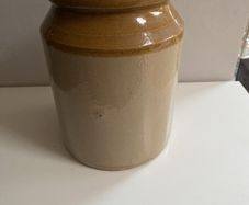 Vintage stoneware storage Jar